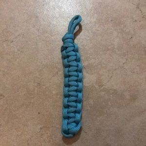 -Skyblue handcrafted keychain
